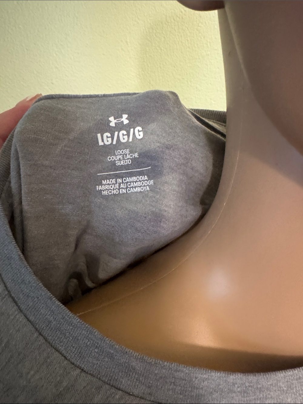 Under Armour Gray Graphic 'Performance Diner' Short Sleeve Tee - Picture 6 of 6